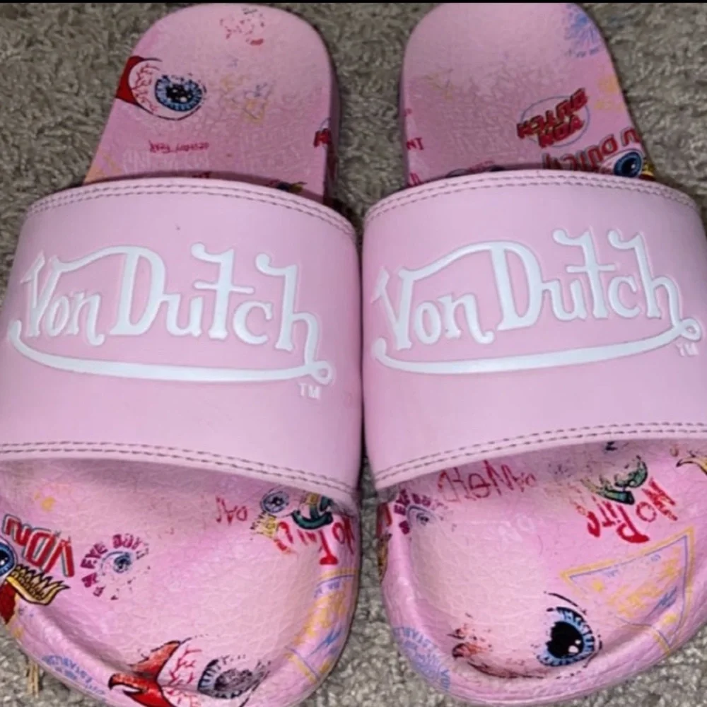 Von Dutch | Shoes | Von Dutch Pink Slides | Poshmark display picture 1